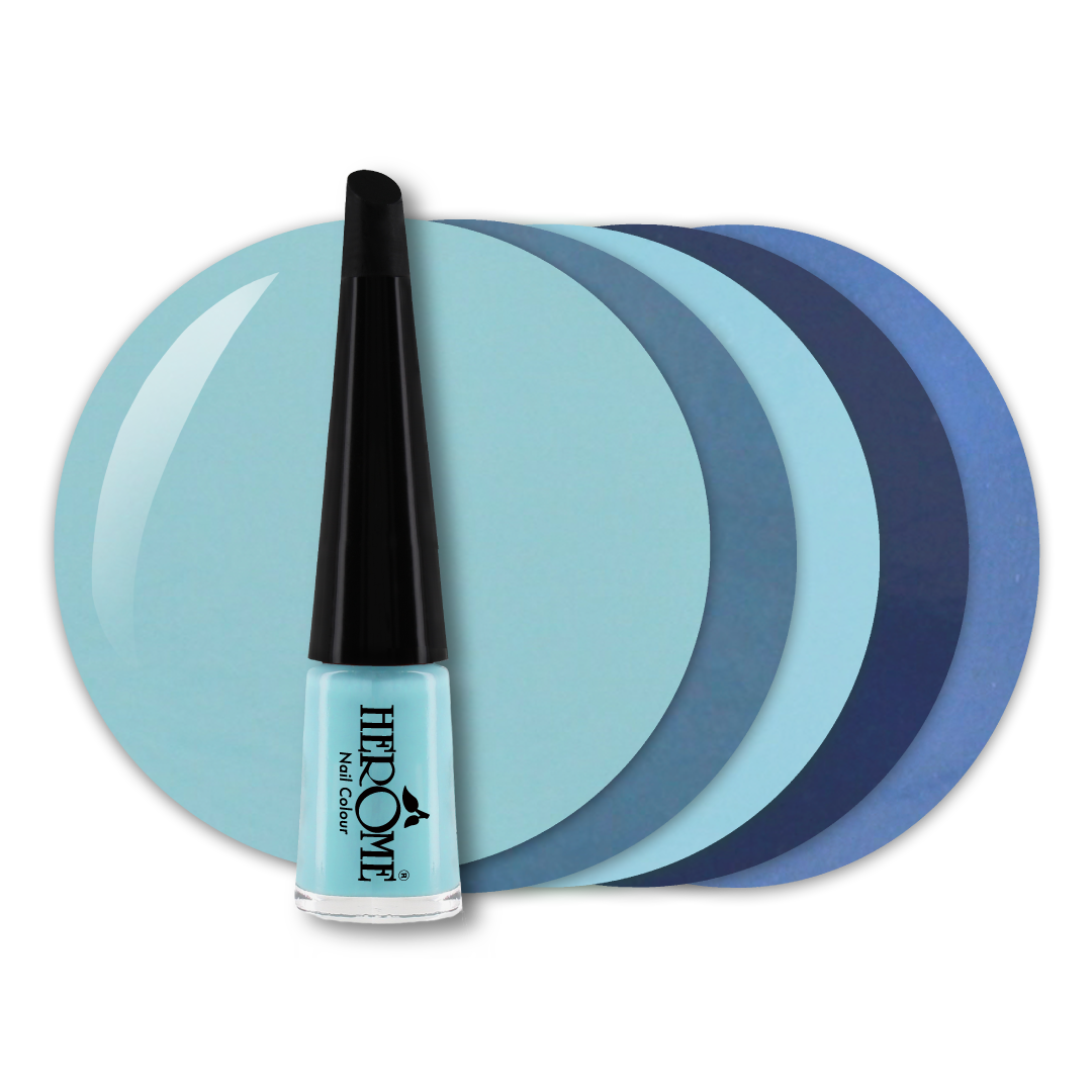 ネイルカラーブルー青色