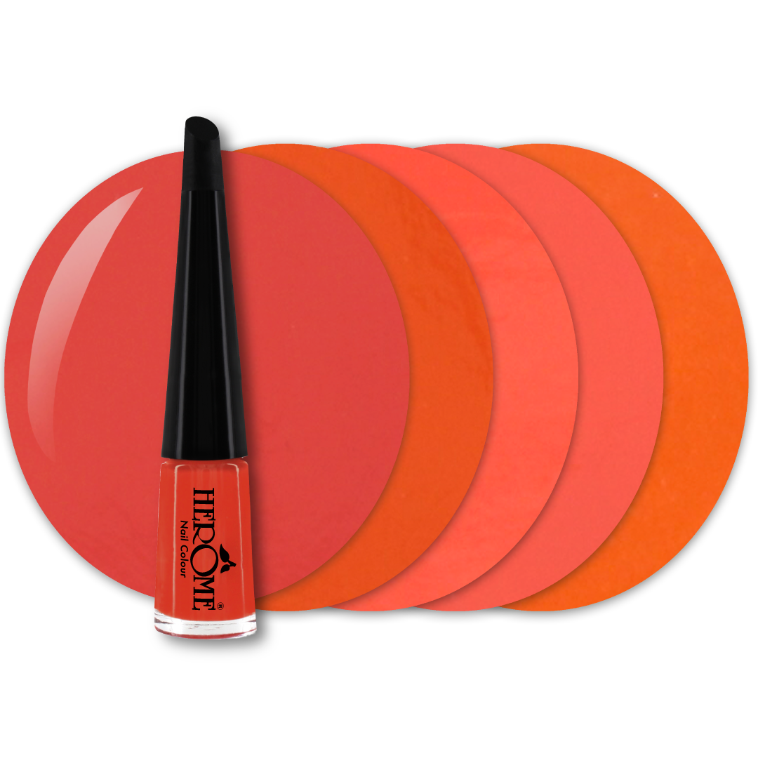 ネイルカラーオレンジ