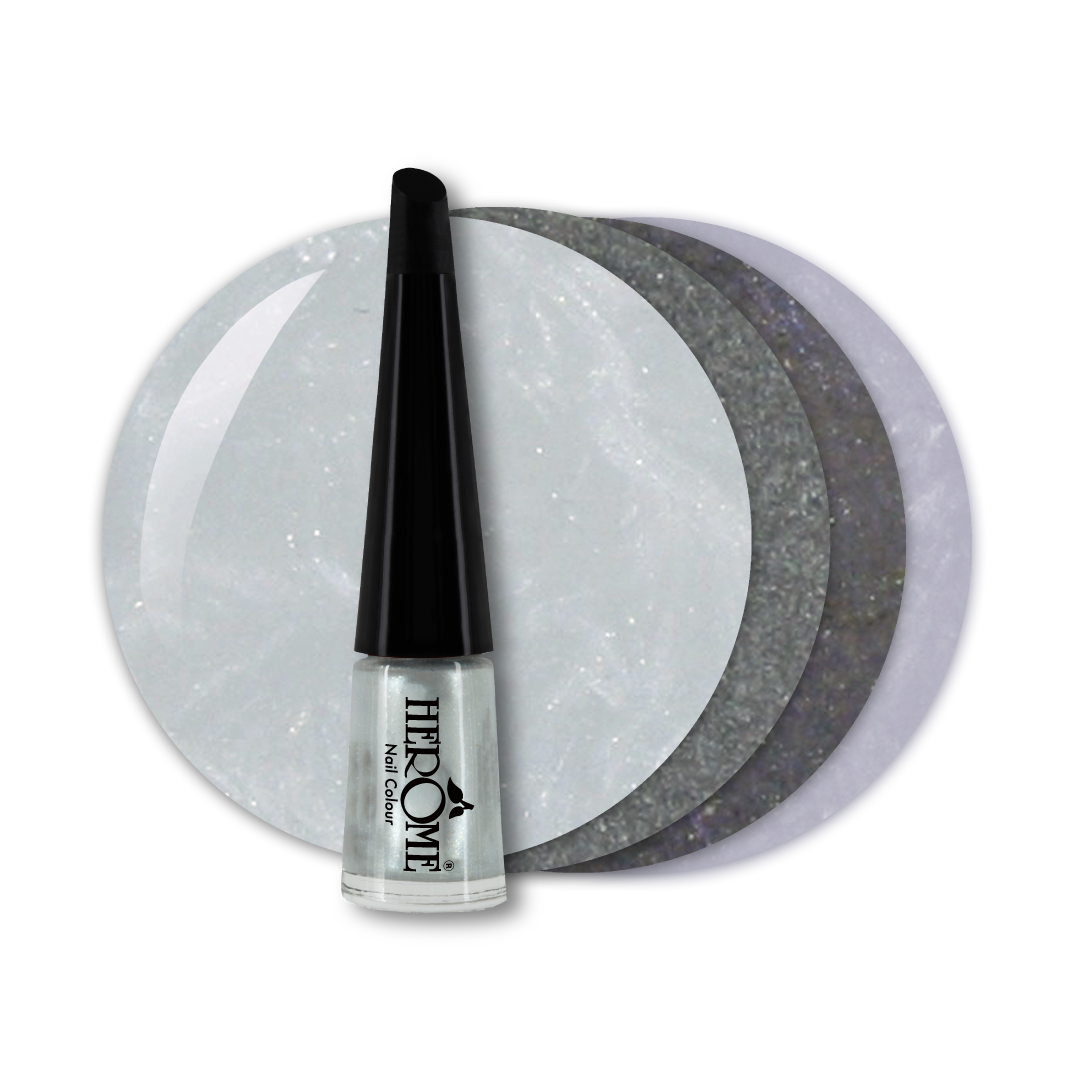 ネイルカラーシルバー銀色