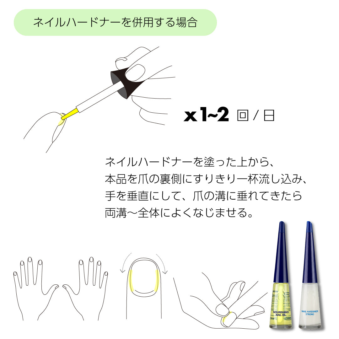 ノリシングネイルオイル　ネイルオイル使い方 エローム Herome